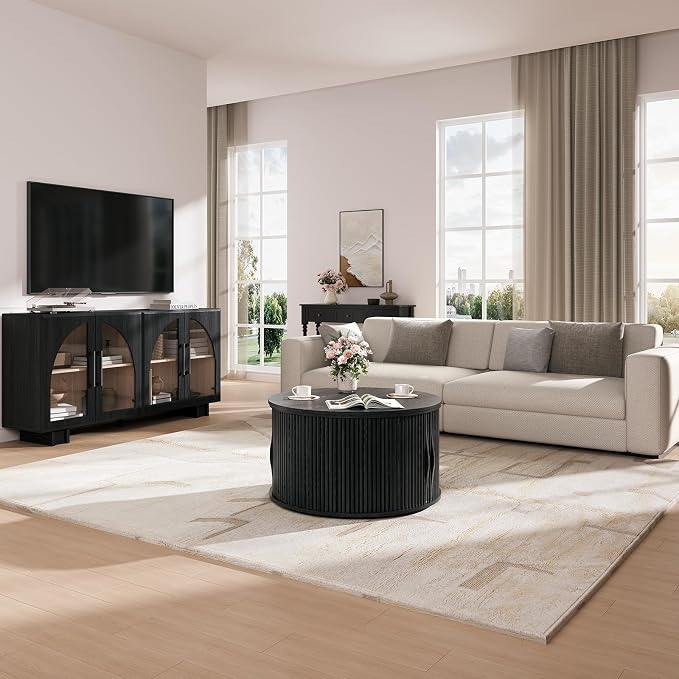 JOINICE 31.5" Round Lift Top Coffee Table - Image 7