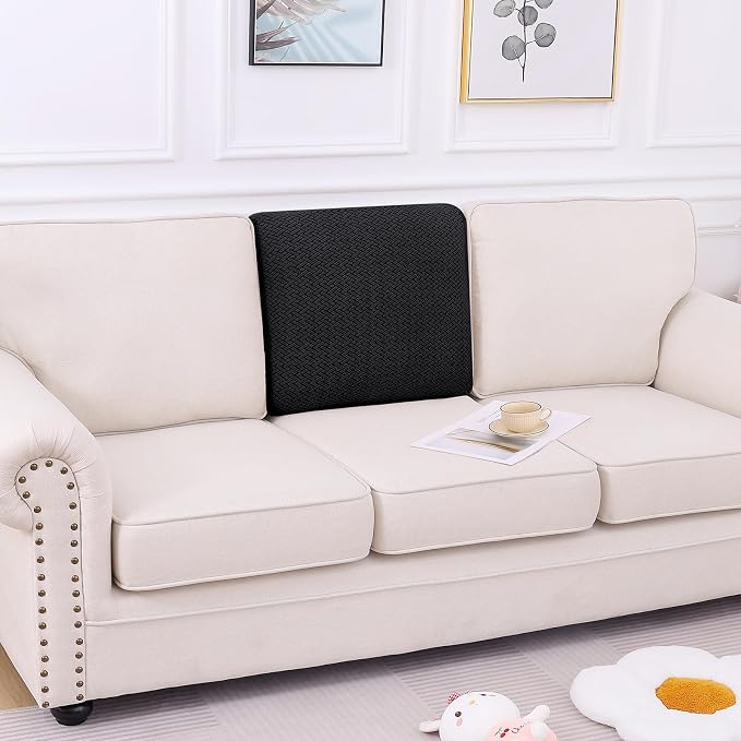 Smiry Waterproof Couch Cushion Covers, Stretch Jacquard Thick Sofa Cushion - Image 5