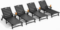 Outdoor Lounge Chair Set of 4 by LegacyAmerhomeDirect