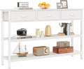 Furologee White Long 47" Console Sofa Table by Furologee