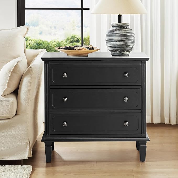 HULALA HOME 3 Drawer End Table by HULALAHOME