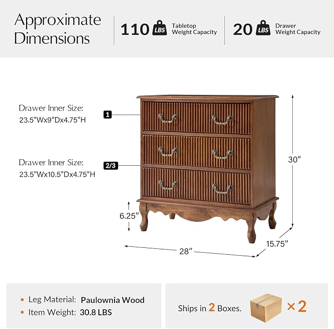 HULALA HOME Transitional Side Table Set of 2 - Image 2