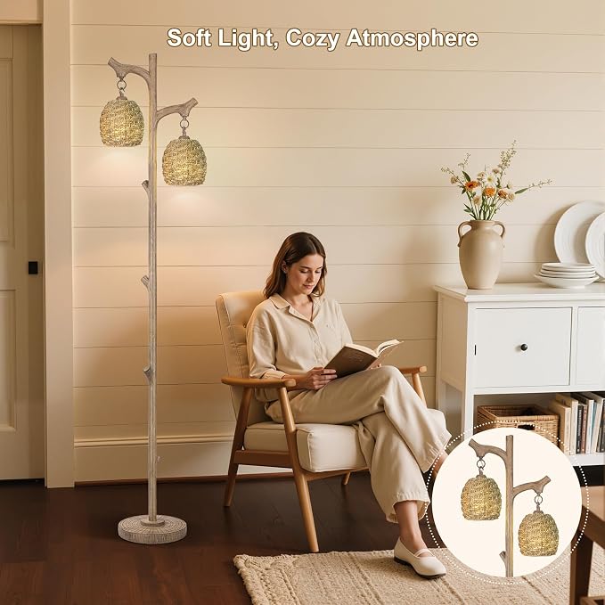 Scenekoy Vintage 68” Tall Floor Lamp - Image 2