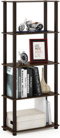 Furinno TURN-S-TUBE Book Shelf, 5-Tier Toolless Storage Shelves by Furinno-FitsYourSpaceFitsYourBudget