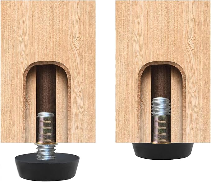1/4" Thread Furniture/Table/Chair Feet Levelers Screw On - Image 4