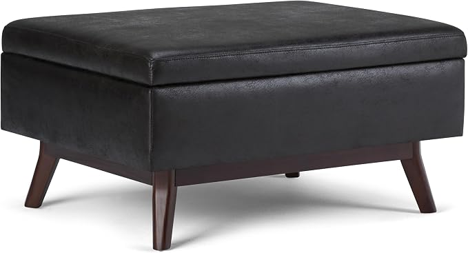 SIMPLIHOME Owen Coffee Table Storage Ottoman by SimpliHome