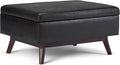 SIMPLIHOME Owen Coffee Table Storage Ottoman by SimpliHome