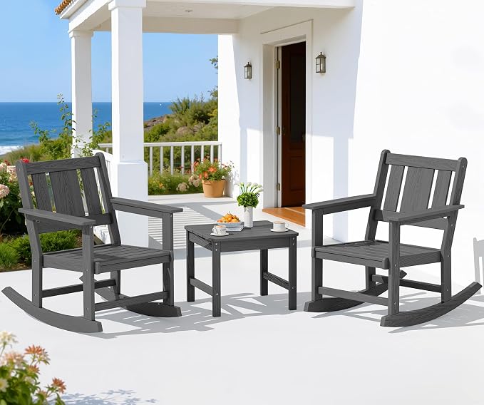 SERWALL Outdoor Rocking Chair Set of 2 by SERWALL