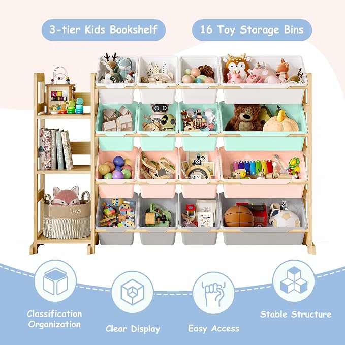 EXPERLAM Toy Storage Organizer, Toy Storage Shelf - Image 5
