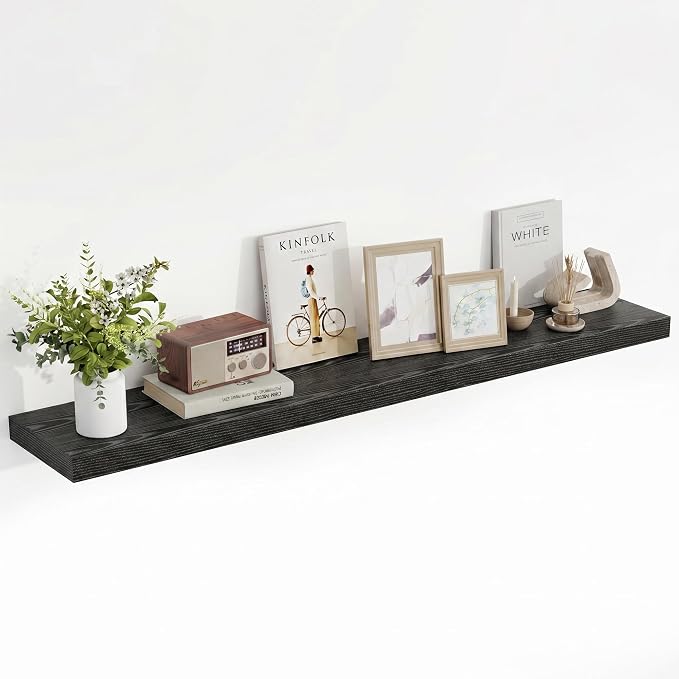 Acovy 55 Inch Floating Shelves, Wooden Shelves by Acovy
