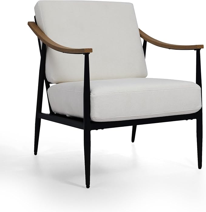 RNKSFX Modern Accent Chair for Living Room Bedroom Mid Century Arm Chair - Image 7