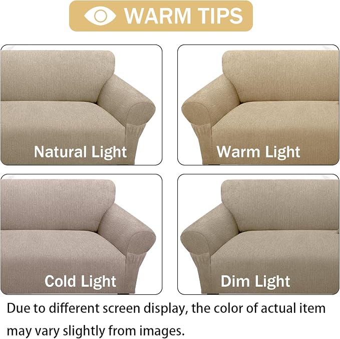 Loveseat Slipcover with 2 Pillow Cover - Image 6