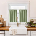 RYB HOME 100% Blackout Basement Curtains 24 inches Long, Heat & UV Blocking by RYBHOME