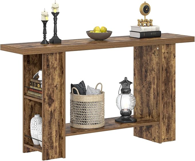 FOLUBAN Console Table for Entryway, Farmhouse Sofa Table - Image 8