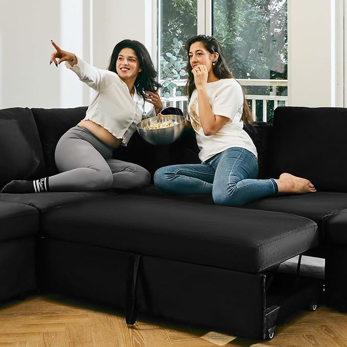 Belffin Modular Sectional Sleeper Sofa Bed - Image 9