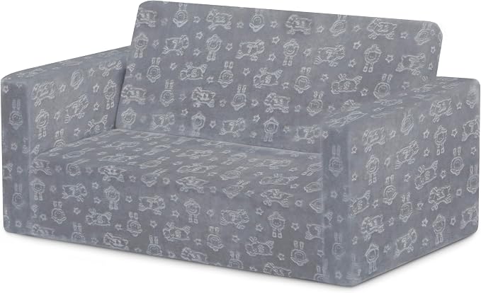 Delta Children - Serta Perfect Sleeper Kids 2-Seater Sofa, Convertible 2-in-1 - Image 9