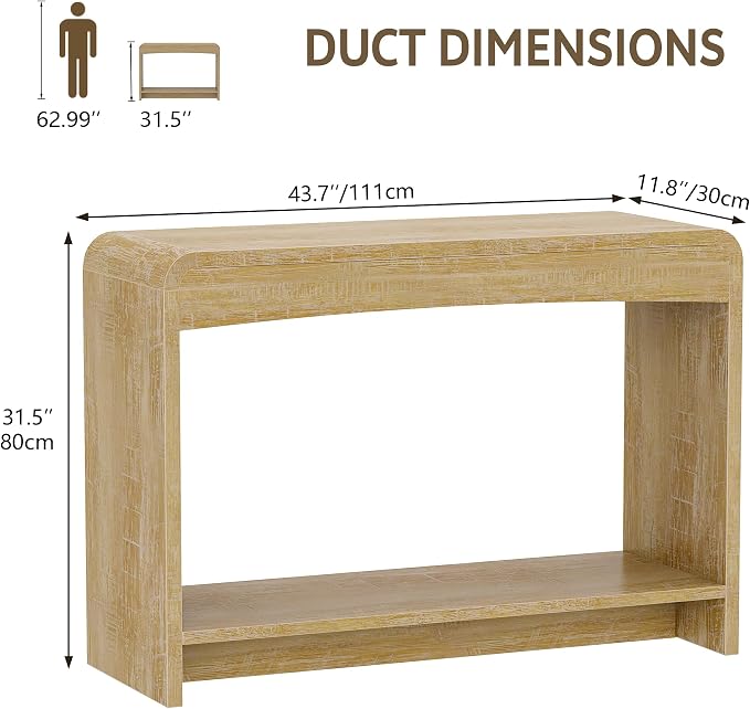 Farmhouse Entryway Table, 43.7" Console Tables - Image 2