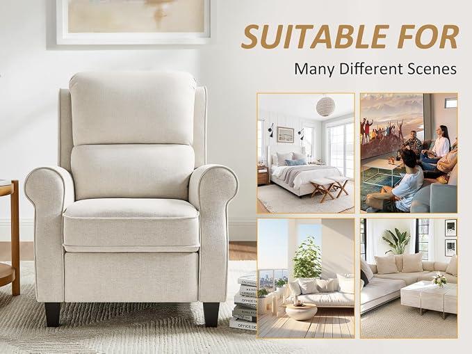 Oversized Recliner Chair for Living Room, Modern Reclining Sofa Home Theater - Image 9