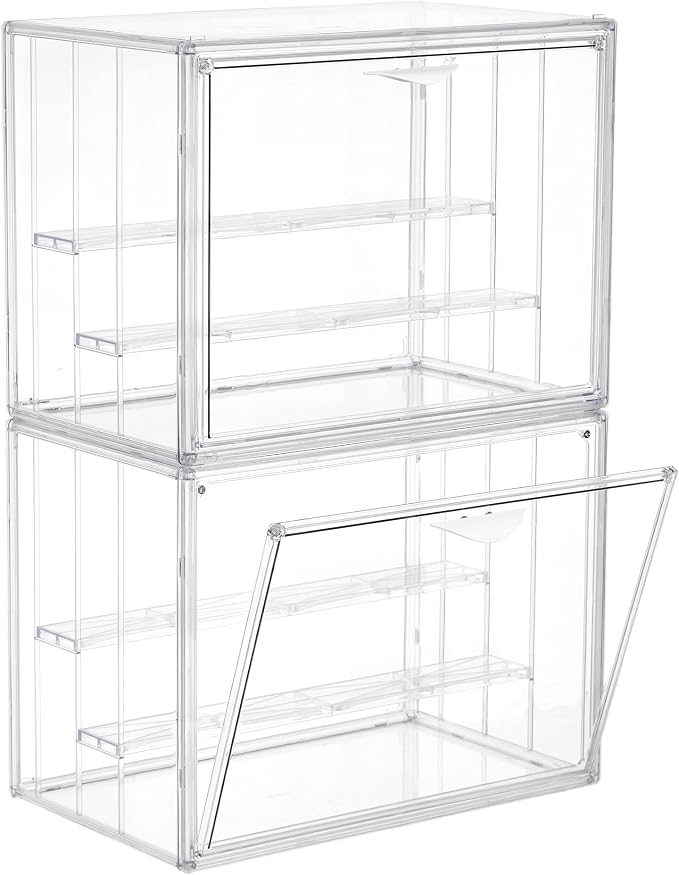 LXLXXL Acrylic Display Case for Collectibles 3 Layer Adjustable Figure Display by LXLXXL