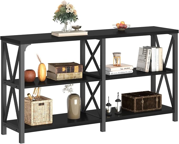 LVB Black Console Table, Modern Entryway Table - Image 8