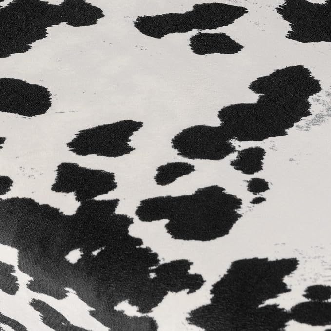 DUHOME Velvet Bench Ottoman, Upholstered Bedroom Benches Cow Print End of Bed - Image 7