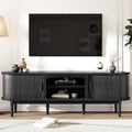 Decofy Mid Century TV Stand for TVs up to 70 Inches, Entertainment Center by Decofy