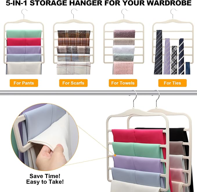 Closet Organizers and Storage, 3 Pack Velvet Pants-Hangers-Space-Saving - Image 3