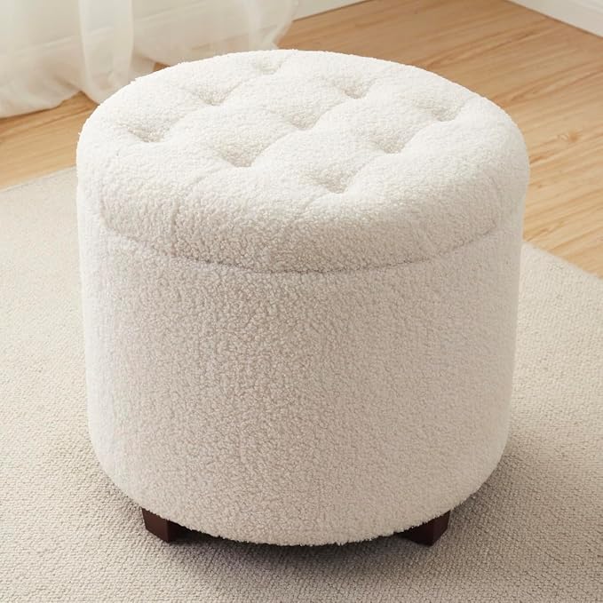 Ornavo Home Round Storage Ottoman by OrnavoHome