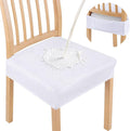 Smiry Waterproof Seat Covers for Dining Room Chairs Set of 4, Stretch Jacquard by Smiry