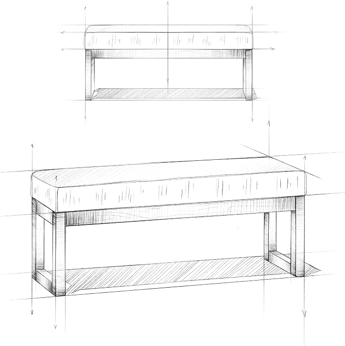 SIMPLIHOME Milltown Large Ottoman Bench - Image 7
