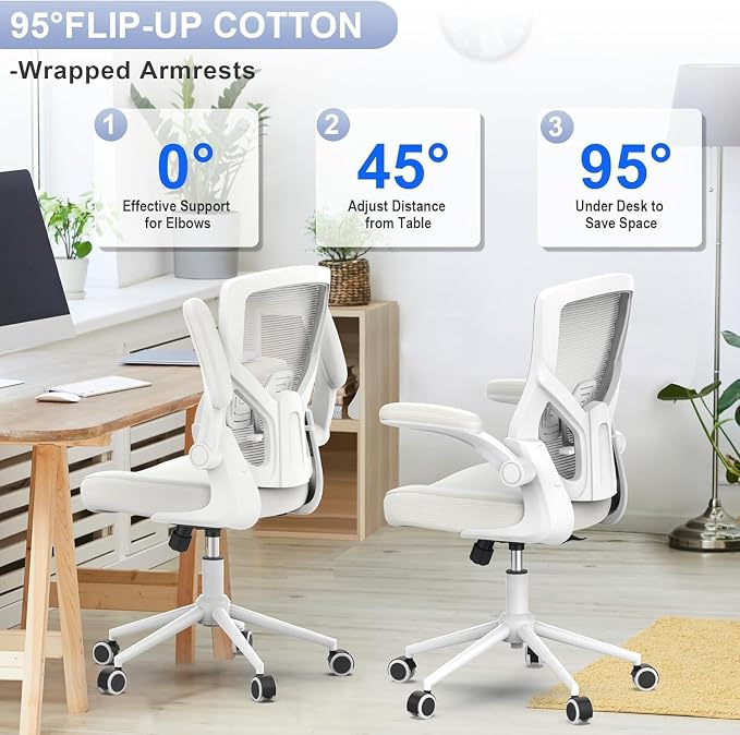 Office Chair for Long Hours & Lower Back Pain Relief – 4" Thick Molded Foam - Image 6