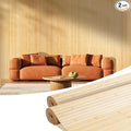 OUZUGIE 2 Pack 96x48 Inch Natural Bamboo Wall Panel – Carbonized Pole Wrap by OUZUGIE