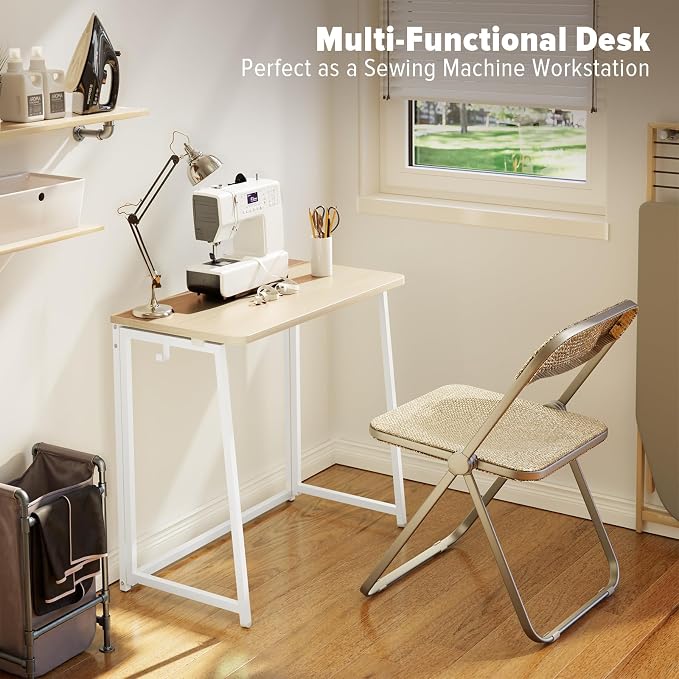 WOHOMO Folding Desk, Small Foldable Desk 31.5" - Image 7