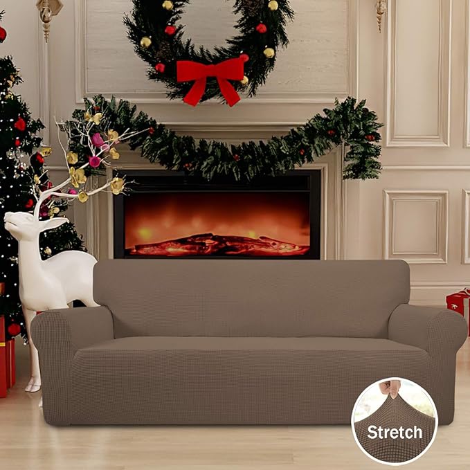 Easy-Going Stretch Sofa Slipcover 1-Piece Sofa Cover Furniture Protector Couch - Image 2