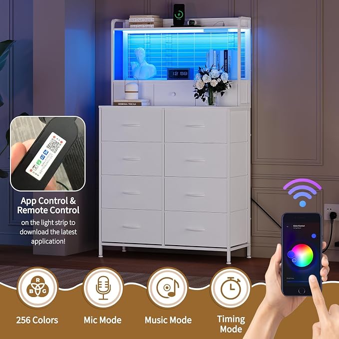 Jojoka Smart Dresser for Bedroom - Image 4