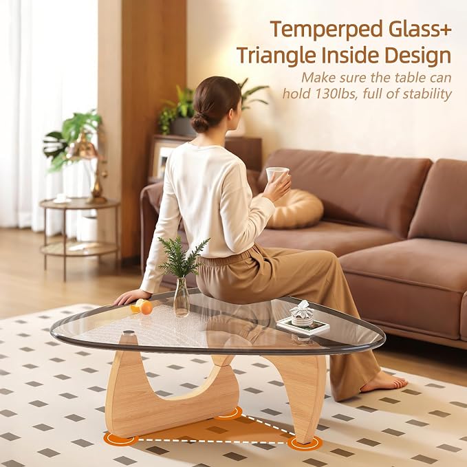 Coffee Table for Living Room Mid Century Modern Center Small Table - Image 4