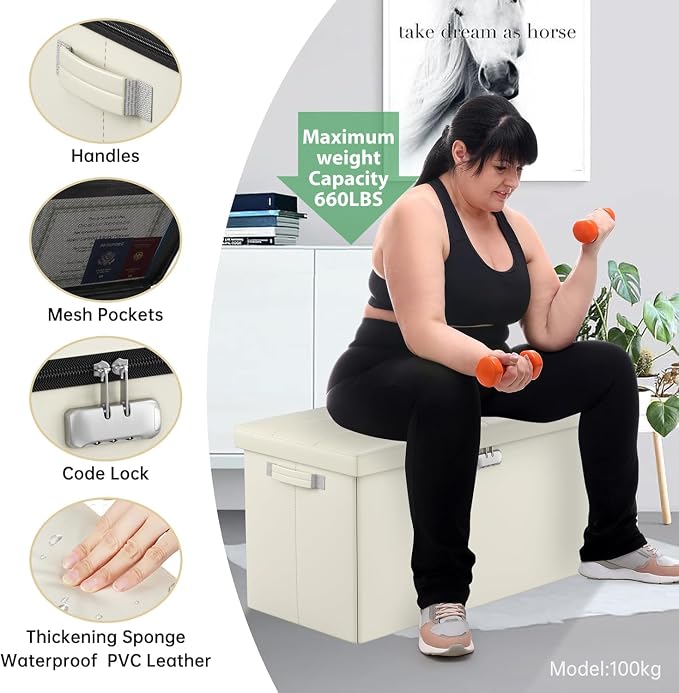 DocSafe Storage Ottoman Bench - Image 7