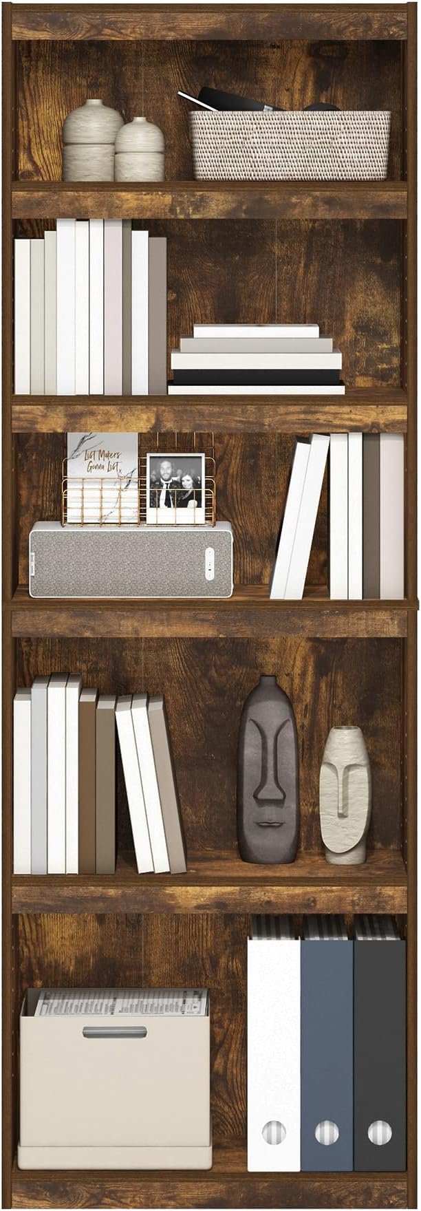 Furinno JAYA Book Shelf, 5-Tier Bookshelf, Enhanced Home Bookcase - Image 4
