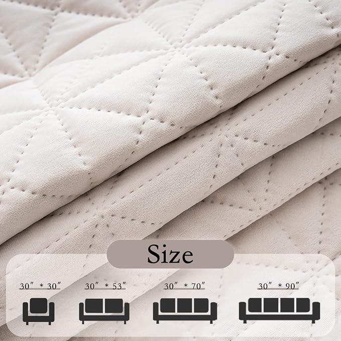 Ameritex Sofa Cover Waterproof for Seats Couch Cover for Dogs Pet Couch Cover - Image 5