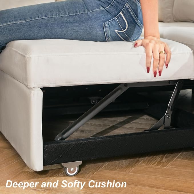 Belffin Modular Sectional Sleeper Sofa Bed - Image 6