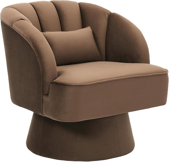 Garvee Ultra-Plush Swivel Accent Chair, 360° Barrel Lounge Chair by Garvee