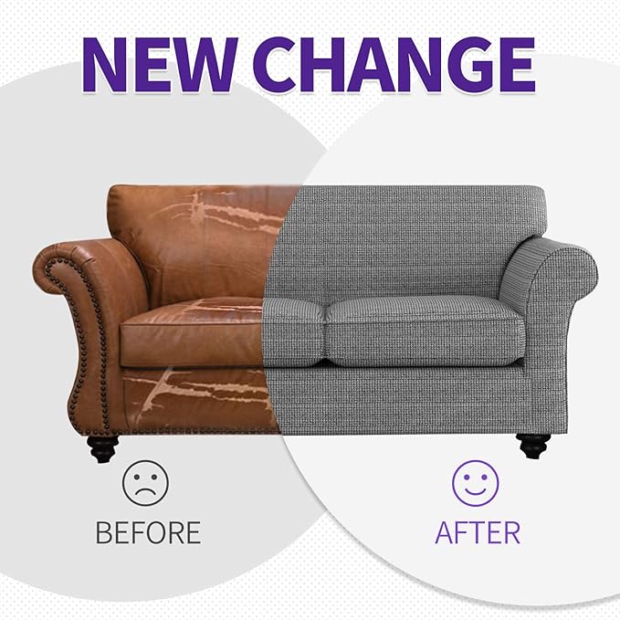 ZNSAYOTX 4 Piece Sofa Covers for Living Room Anti Slip Stretch Couch Covers for - Image 5