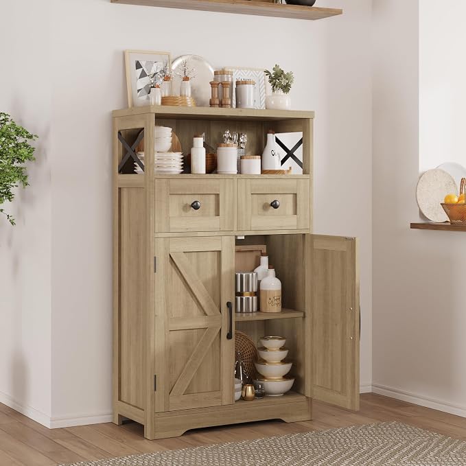 FiveWillowise Natural Storage Cabinet - Image 4