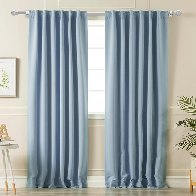 Silver Curtain Rods for Windows - Image 7