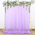 Lavender Tulle Backdrop Curtains by Suppromo