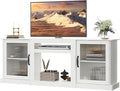 WLIVE Farmhouse TV Stand for 75 inch TV, Entertainment Center by WLIVE