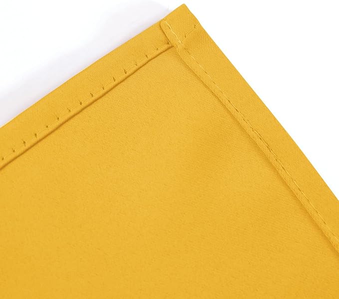 LEMOMO Blackout Curtains 52 x 120 Inch Long Yellow Curtains Set of 2 Panels - Image 7