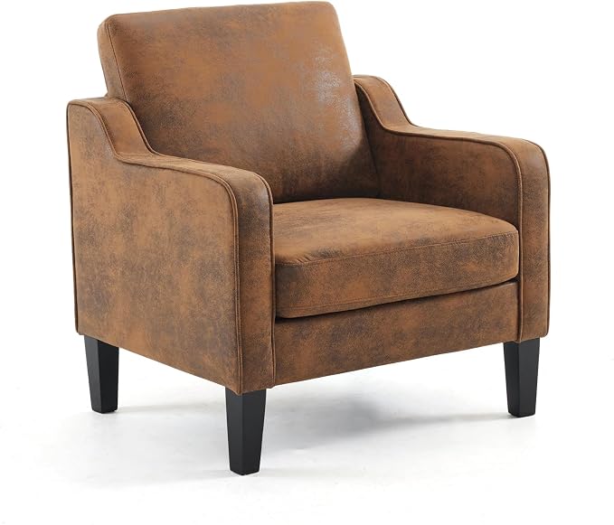 VINGLI Accent Chair for Living Room Chairs Rustic Reading Chair for Bedroom by VINGLI
