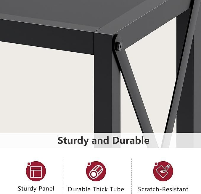 Tajsoon Console Table, 2-Tier Entryway Table, 41.8”L Narrow Sofa Tables - Image 7