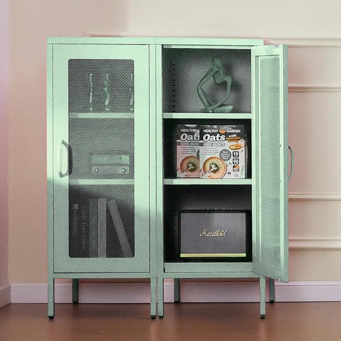 Slim Metal Storage Cabinet - Image 6